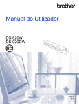 Manual do Utilizador DS-820W/DS-920DW