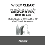 INSTRUÇÕES DE UTILIZAÇÃO O CLEAR™440 DA WIDEX