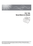 FAX 1195L Manual Básico do Utilizador