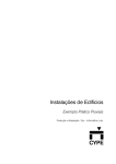 Instala&ccedil;&otilde;es de Edif&iacute;cios - Exemplo Pr&aacute;tico Pluviais