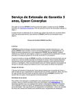 Servi&ccedil;o de Extens&atilde;o de Garantia 3 anos, Epson Coverplus