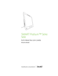 SMART Podium Série 500 Ecrã interactivo com caneta manual do