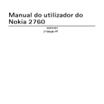 Manual do utilizador do Nokia 2760