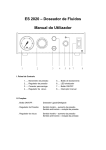ES 2020 &ndash; Doseador de Fluidos Manual do Utilizador