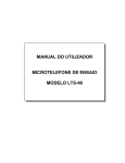 manual do utilizador microtelefone de ensaio modelo lts-48