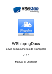 Manual WShippingDocs - Waterstone Consulting