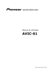Manual do utilizador AVIC-S1