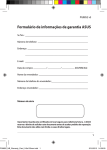 Formulário de informações de garantia ASUS