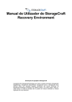 Manual do Utilizador do StorageCraft Recovery Environment