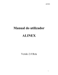 Manual do utilizador ALINEX