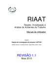 Manual do Utilizador - RIAAT - Centro de Engenharia e Tecnologia