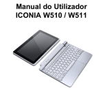 Manual do Utilizador ICONIA W510 / W511