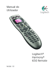 User Manual Manual do Utilizador Logitech® Harmony® 650 Remote