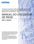 MANUAL DO UTILIZADOR DE REDE