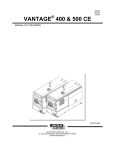 VANTAGE 400 & 500 CE