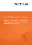 Manual de Apresenta&ccedil;&atilde;o de Dados - ECHA