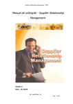 Manual de utilização - Supplier Relationship Management