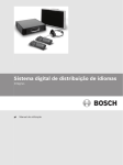 Manual de utilização - Bosch Security Systems
