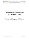 NOTA FISCAL DE SERVIÇOS ELETRÔNICA – NFSE