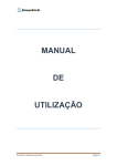 MANUAL DE UTILIZAÇÃO