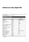 Câmara de vídeo digital HD