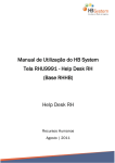 Manual de Utilização do HB System Tela RHU9991 - Help