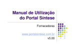 Manual de Utilização do Portal Síntese