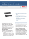 Unidades de controlo CCS 1000 D