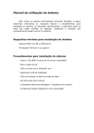 Manual de utiliza&ccedil;&atilde;o do sistema