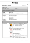 Ficha de segurança weber.tec trafic