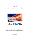 Manual de Utilização Rápida - GCP 3.6