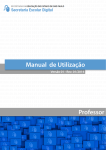 Manual de Utiliza&ccedil;&atilde;o Professor