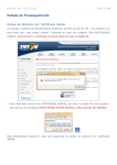 Petição de Prosseguimento Acesso ao Sistema com Certificado Digital