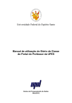 Universidade Federal do Esp&iacute;rito Santo Manual de utiliza&ccedil;&atilde;o do