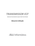 Manual de utilização para o Transmissor ECF