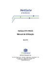 NetGate ETH–RS232 Manual de Utilização