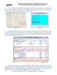 Manual de Utilização do Sistema Financeiro