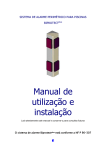 Manual de utilização e instalação