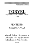 Manual sobre Segurança - Torvel Equipamentos Hidráulicos