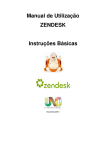 Manual de Utilização ZENDESK Instruções Básicas