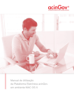 Manual de Utiliza&ccedil;&atilde;o da Plataforma Eletr&oacute;nica acinGov em
