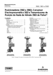 Posicionadores 3582 e 3582i, Conversor Electropneumático 582i e