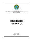 BOLETIM DE SERVIÇO