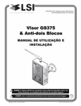 Manual de operação do indicador A2B GS375