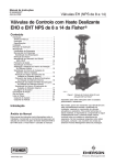 Válvulas de Controlo com Haste Deslizante EHD e EHT NPS de 8 a