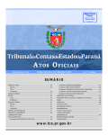 sumário - Tribunal de Contas do Estado do Paraná