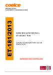 especificação técnica et-181/2013 r-01