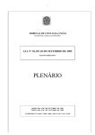 PLENÁRIO - Tribunal de Contas da União