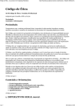 (C\363digo de \311tica - Association for Computing Machinery)