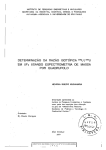 DETERMINAÇÃO DA RAZÃO ISOTÓPICA 235y|238y EM